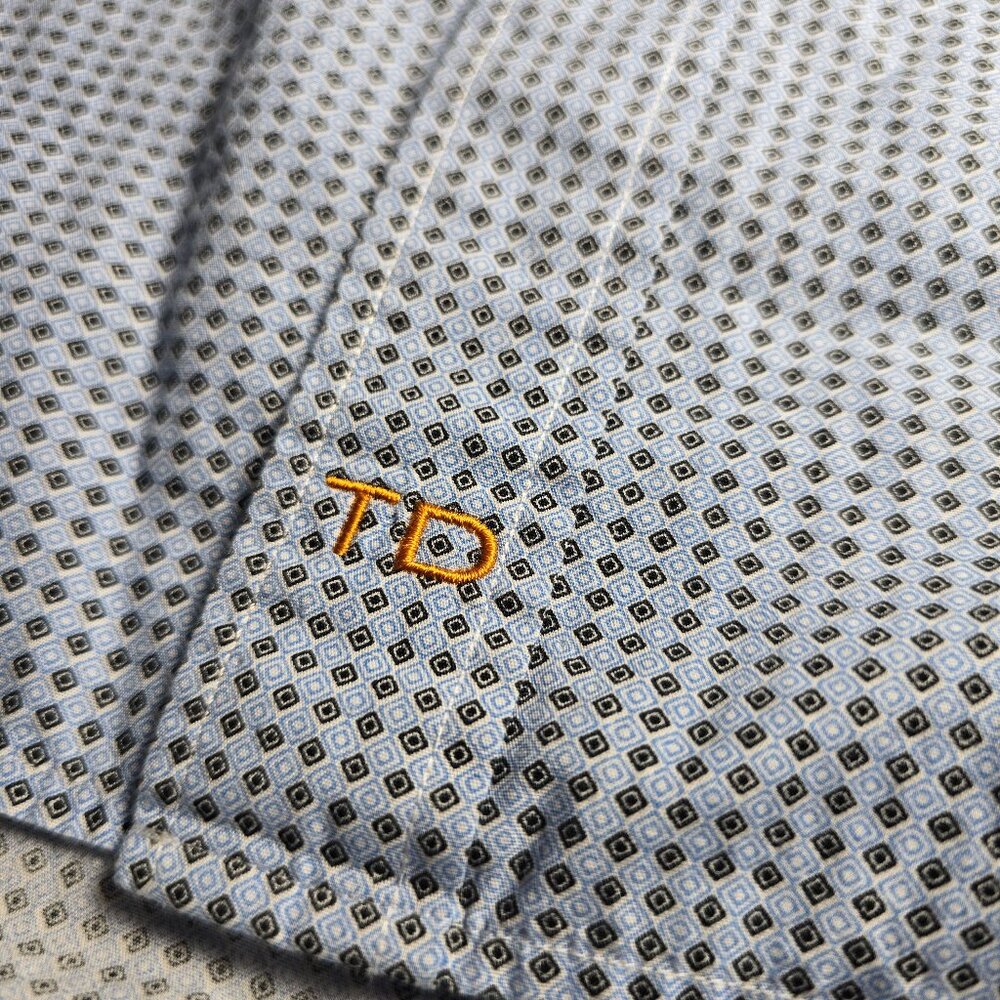 THOMAS DEAN Button Down Dress Shirt Sz XL